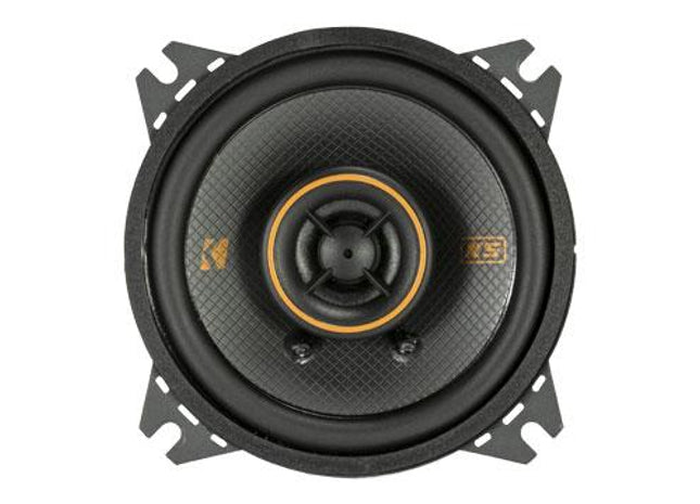 4" 75W Coaxial Speakers : Kicker 47KSC404 front side.