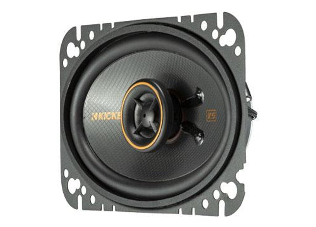 4x6" 75W Coaxial Speakers : Kicker 47KSC4604 front side view.