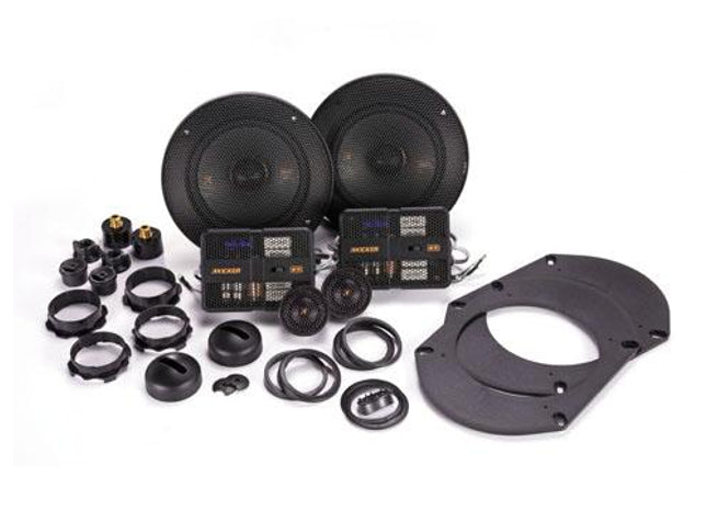 Kicker 47KSS504 : 5.25-Inch 100-Watt Component or Coaxial Mountable Speaker System contents.