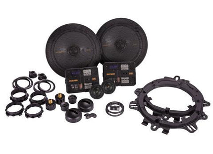 Kicker 47KSS6504 : 6.5-Inch 125-Watt Component or Coaxial Mountable Speaker System contents.
