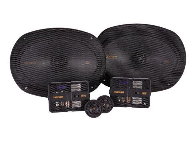Kicker 47KSS6904 : 6x9-Inch 125-Watt Component or Coaxial Mountable Speaker System.