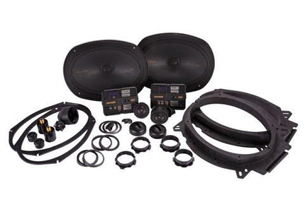 Kicker 47KSS6904 : 6x9-Inch 125-Watt Component or Coaxial Mountable Speaker System contents.