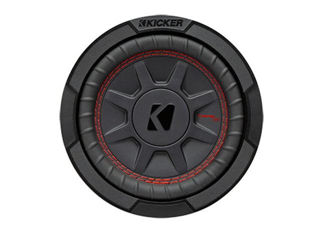 Kicker 48CWRT67 : 150W 6.75" Thin Subwoofer Driver, 1Ω or 2Ω Dual Voice Coil