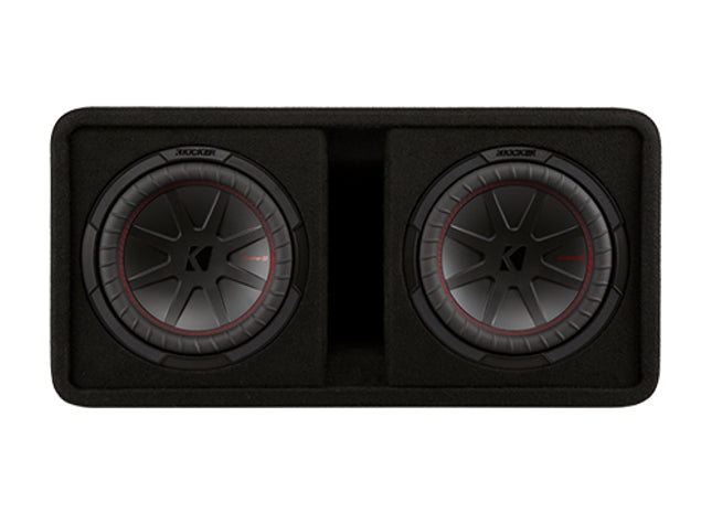 Kicker 48DCWR102 : 800W Dual 10" Subwoofer Enclosure, 2Ω Configuration