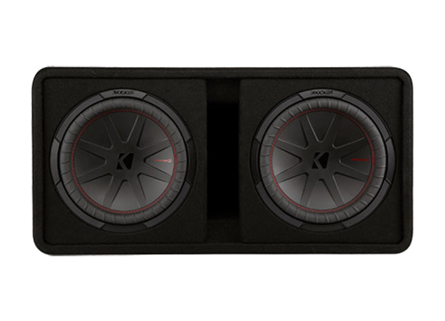 Kicker 48DCWR122 : 1000W Dual 12" Subwoofer Enclosure, 2Ω Configuration