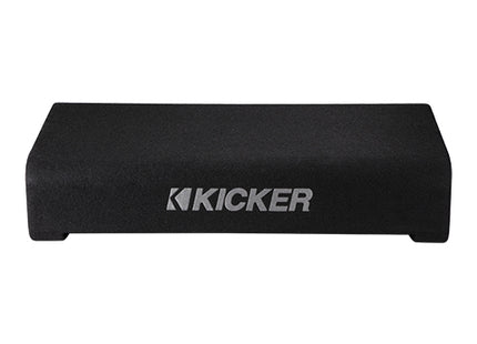 Kicker 48TRTP102 : 400W Dual 10" Thin Subwoofer Enclosure, front side.