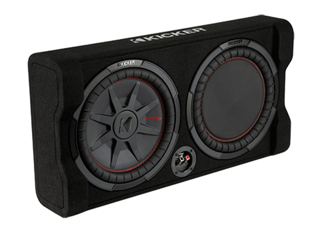 Kicker 48TRTP122 : 500W Dual 12" Thin Subwoofer Enclosure