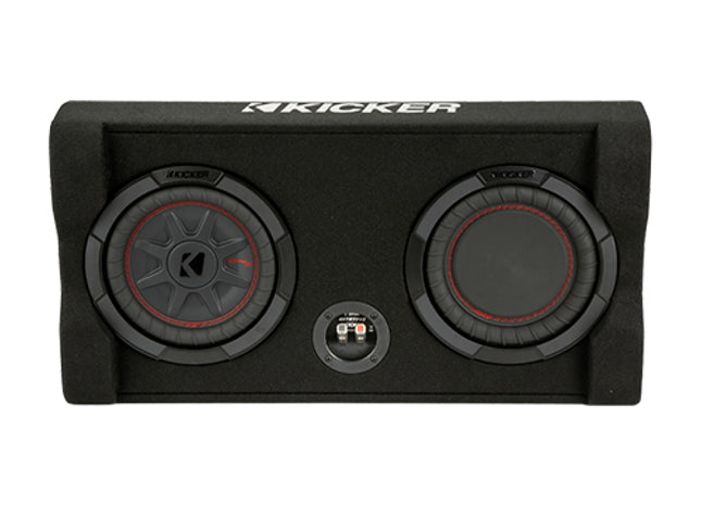 Kicker 48TRTP82 : 300W Dual 8" Thin Subwoofer Enclosure