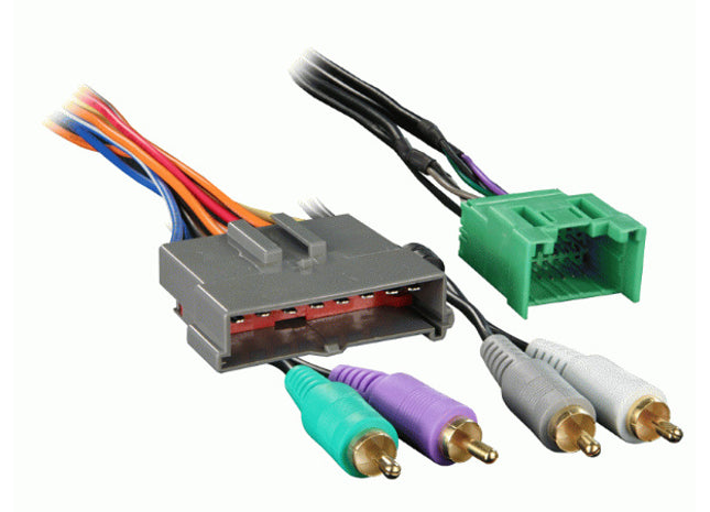 Metra 70-5603 : Amplified Radio Replacement Wiring Harness, 1995-2004 Ford, Lincoln, Mazda, Mercury