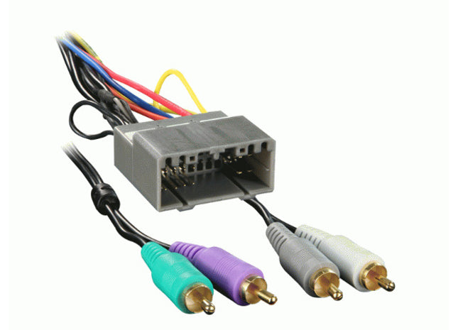 Amplified Head-Unit Replacement Wiring-Harness Adapter for Select 2002-2007 Chrysler, Dodge and Jeep Vehicles