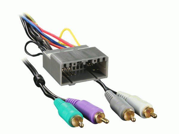 Amplified Head-Unit Replacement Wiring-Harness Adapter for Select 2002-2007 Chrysler, Dodge and Jeep Vehicles