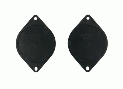 2-1/2-Inch Replacement Dash-Tweeter Adapter-Plate for Select 2000-UP Dodge, Jeep, Mazda, top view.
