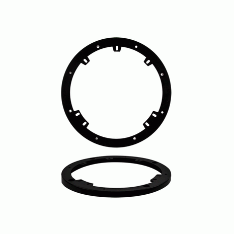 Metra 82-4401 : Universal 6-6 3/4" Door Speaker Replacement Trim Ring, 1/2" Rise