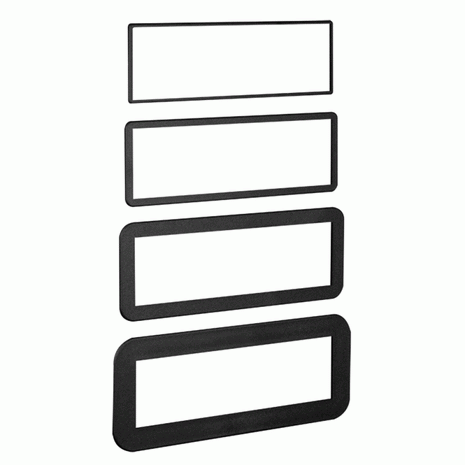 Metra 89-30-0900 : Universal DIN Size Head Unit Spacer Trim Rings