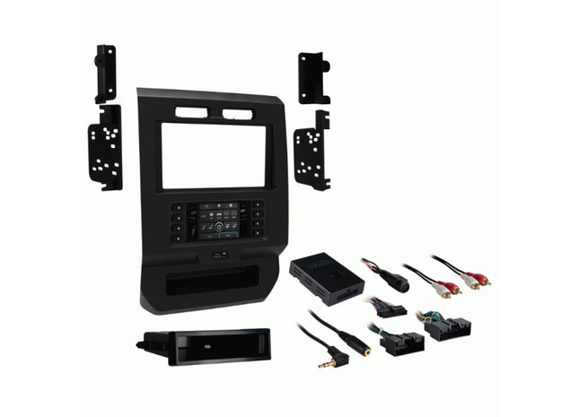 Metra 99-5834CH : DIN or DDIN Radio Replacement Dash Kit, 2015-2020 Ford F-Series (Non-Amplified)