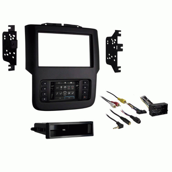 DIN or DDIN-Size Head-Unit Replacement Dash-Kit for Select 2013-2017 RAM Vehicles