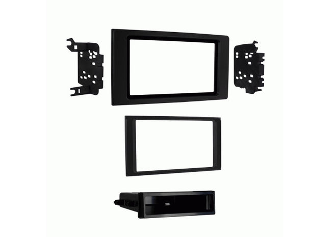 Metra 99-8251 : DIN or DDIN Radio Replacement Dash Kit, 2016-2023 Toyota Tacoma (High Gloss Black)