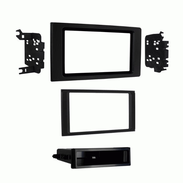 Metra 99-8251 : DIN or DDIN Radio Replacement Dash Kit, 2016-2023 Toyota Tacoma (High Gloss Black)