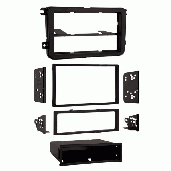 Metra 99-9011 : DIN or DDIN Radio Replacement Dash Kit , 2005-2019 Volkswagen Vehicles