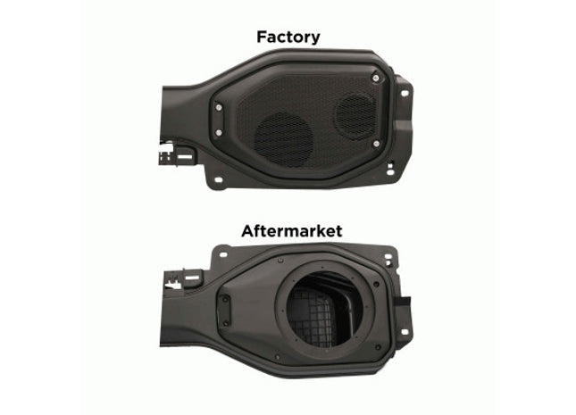 Metra JP-1015 : 6.5" Speaker Replacement Adapter Plate, shown installed.