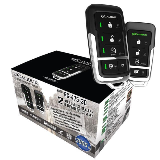 Omega RS-475-3D : 2-Way Multi-Button Remote Start - 3000' Range