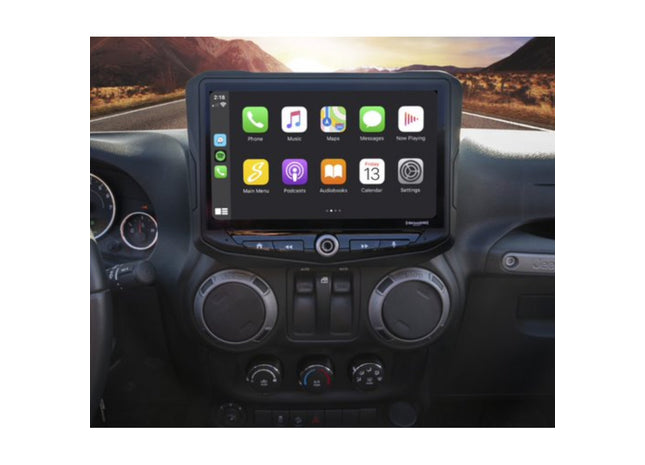 Pac Audio SR-JK11H : 10" Radio Replacement Heigh10 Dash Kit, 2011-2018 Wrangler (Amplified or Non-Amplified)