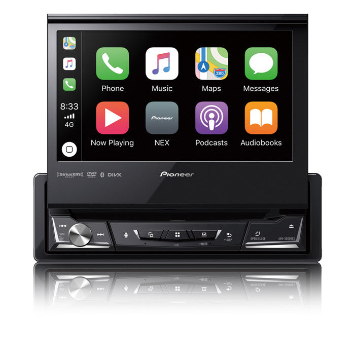 Pioneer AVH-3500NEX : 6.8" DIN Size BT CD/DVD Stereo, CarPlay screen.
