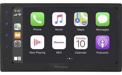 Pioneer DMH-1770NEX : 6.8" DDIN Size BT Mechless Stereo, CarPlay screen.