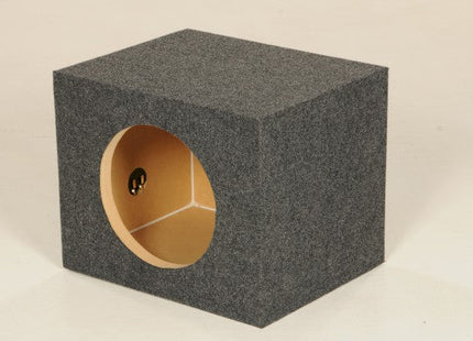 Q-Power HD110 : 10" Carpeted Subwoofer Box, right side.