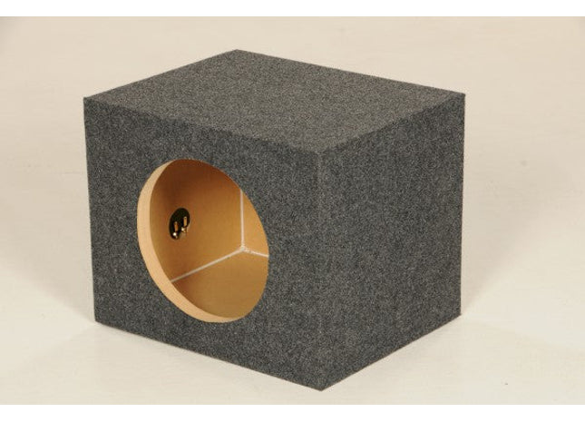 Q-Power HD110 : 10" Carpeted Subwoofer Box, right side.
