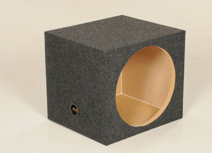 Q-Power HD112 : 12" Carpeted Subwoofer Box, left side.