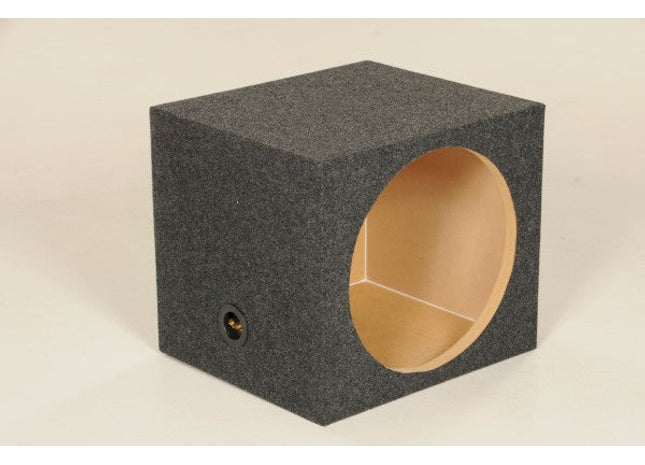 Q-Power HD112 : 12" Carpeted Subwoofer Box, left side.