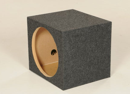 Q-Power HD112 : 12" Carpeted Subwoofer Box, right side.