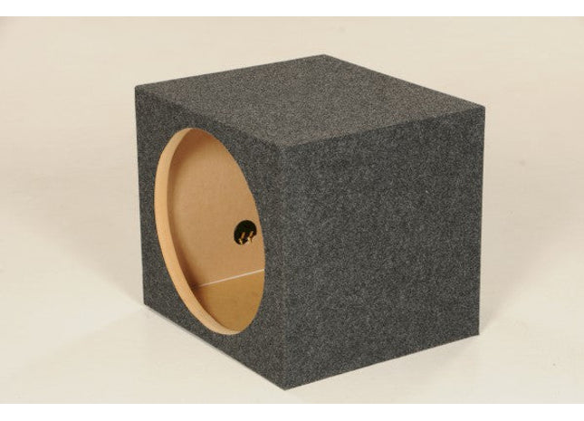 Q-Power HD112 : 12" Carpeted Subwoofer Box, right side.
