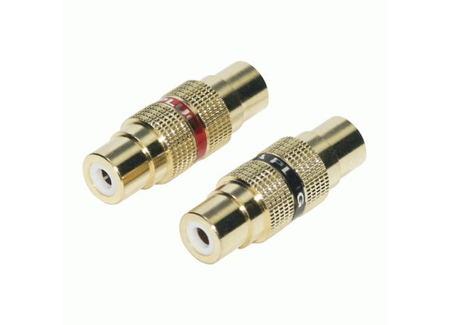Raptor R5FF : RCA Gold Barrel Connector, Female to Female