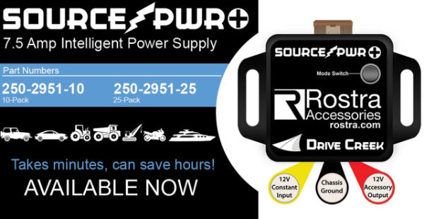Rostra 250-2951 : Accessory Power Interface Module with Programmable Shut Down