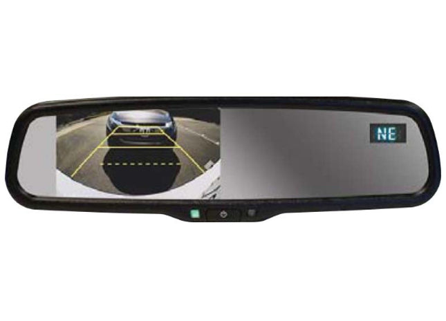 Safety First SFBMIR43TC : 4.3" Rearview Mirror Video Monitor - Temp and Compass Display