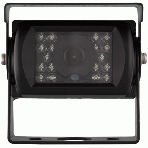 iBeam TE-CCH : Commercial Grade Backup Camera with Sun Visor, front view.