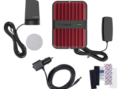 weBoost Drive Reach : 5G Cellular Phone Booster for Passenger Vehicles and Trucks, package contents.