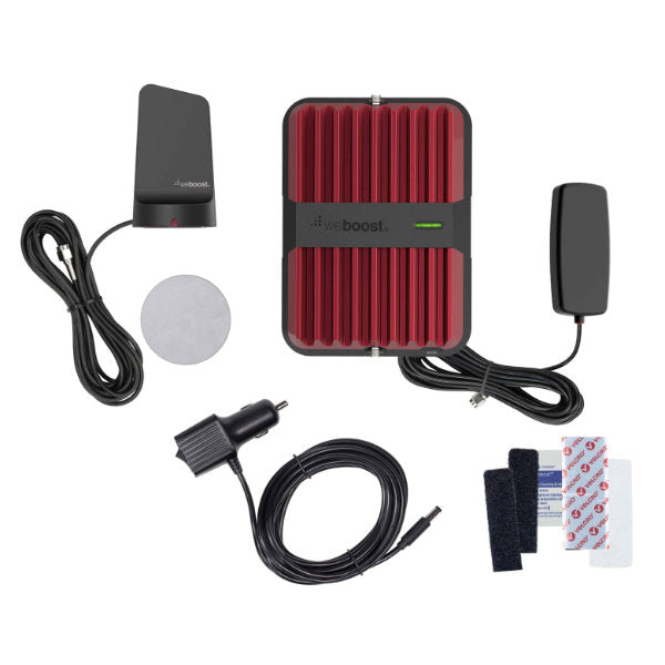 weBoost Drive Reach : 5G Cellular Phone Booster for Passenger Vehicles and Trucks, package contents.